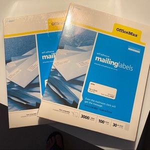 Laser 6000 White Mailing Labels- NWT